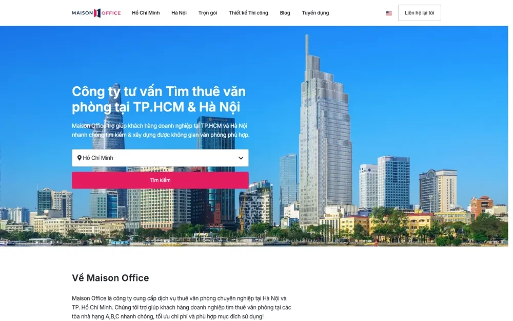 Nền Tảng Tìm Kiếm & Thuê Văn Phòng Trọn Gói Maison Office