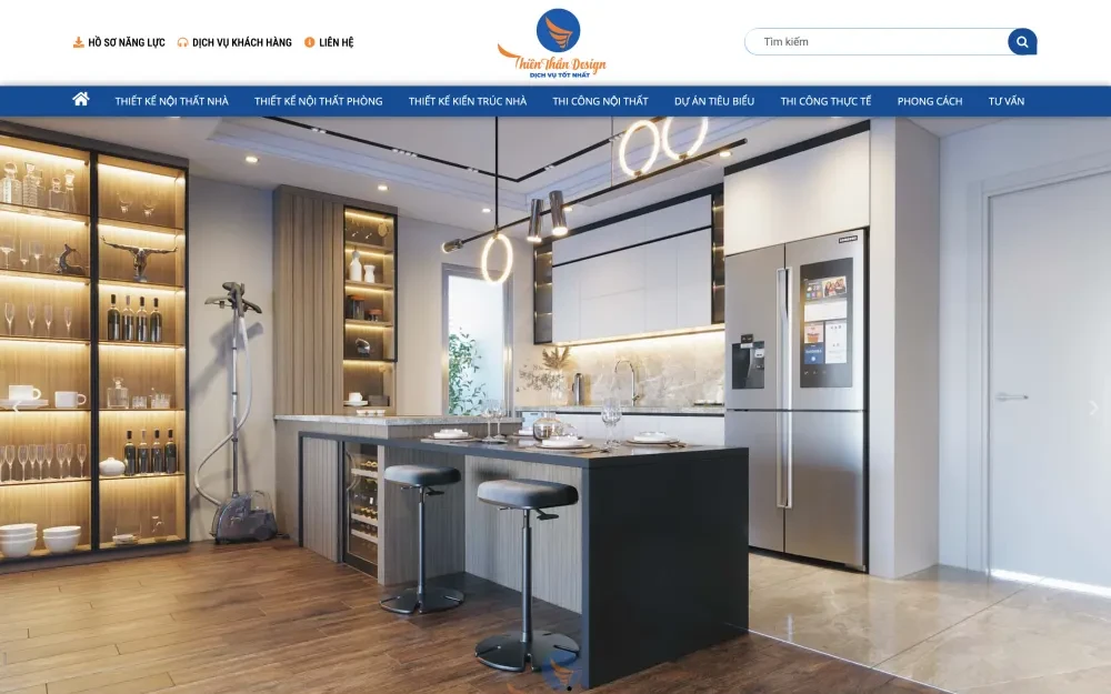 Website Thiết Kế & Thi Công Nội Thất Kiến Trúc Thiên Thần