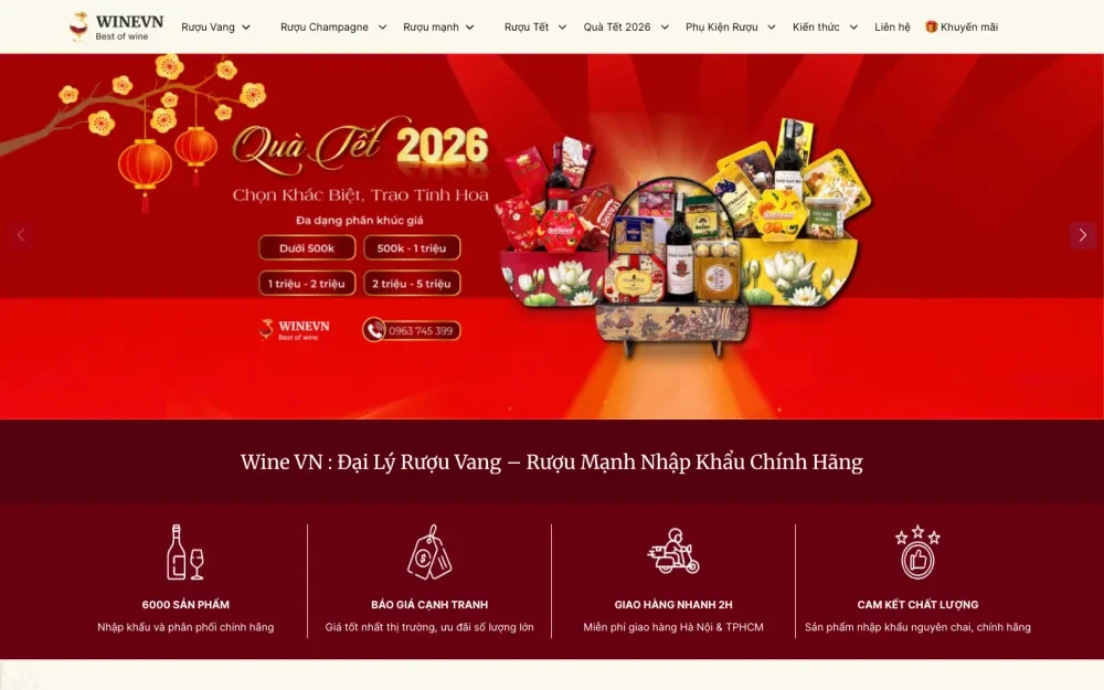 Hệ Thống Phân Phối Rượu Vang & Rượu Ngoại Nhập Khẩu Wine VN